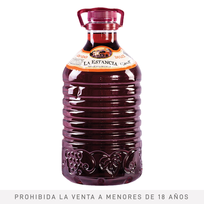 Vino Rosado Dulce La Estancia 3 L