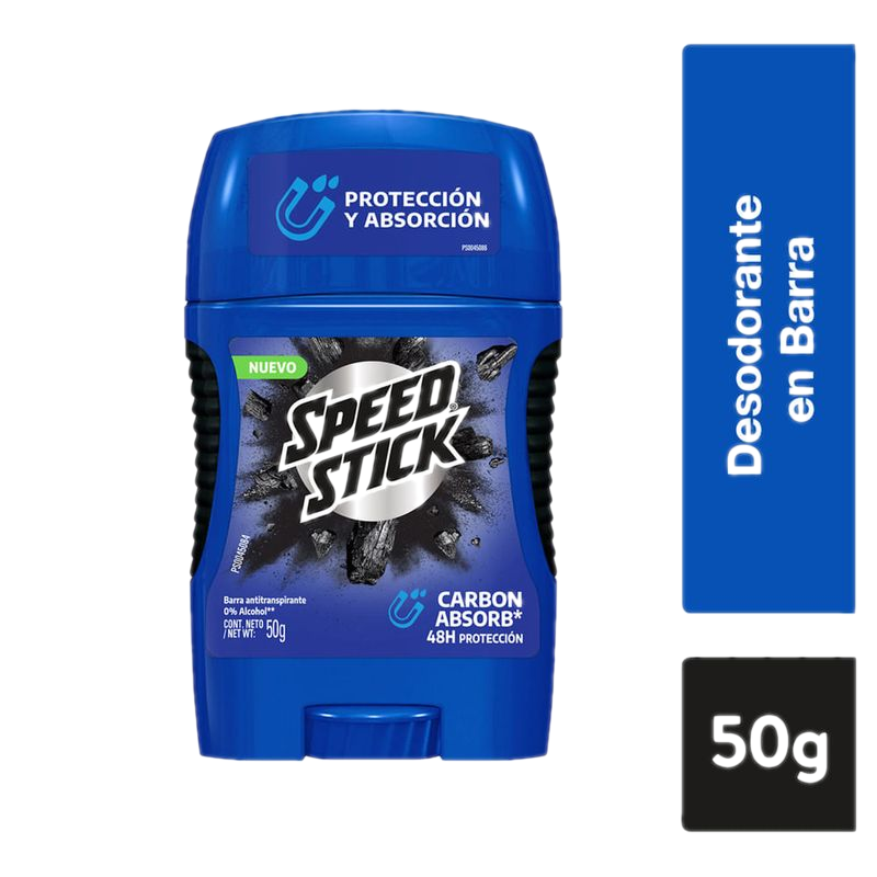 Desodorante Men Speed Stick Barra Carbón