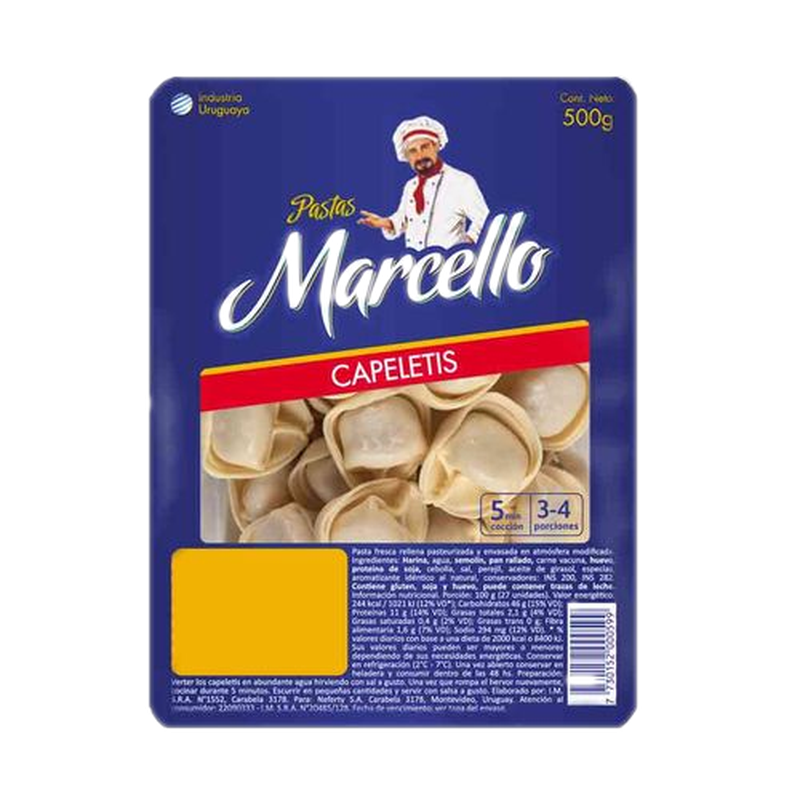Capelettis Marcello Rellenos 500 G.