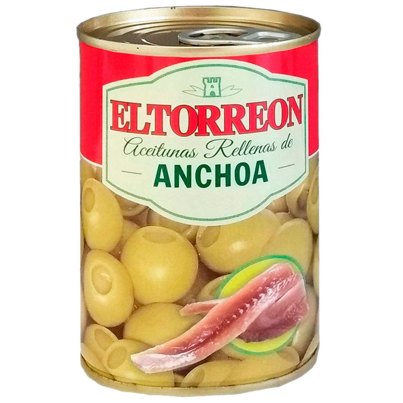 Aceitunas El Torreon Con Anchoas 300 G