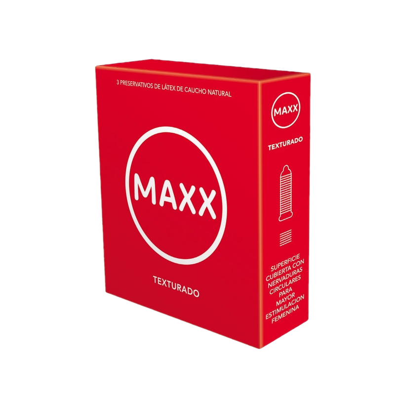 Preservativos Maxx Texturado 3 Unidades