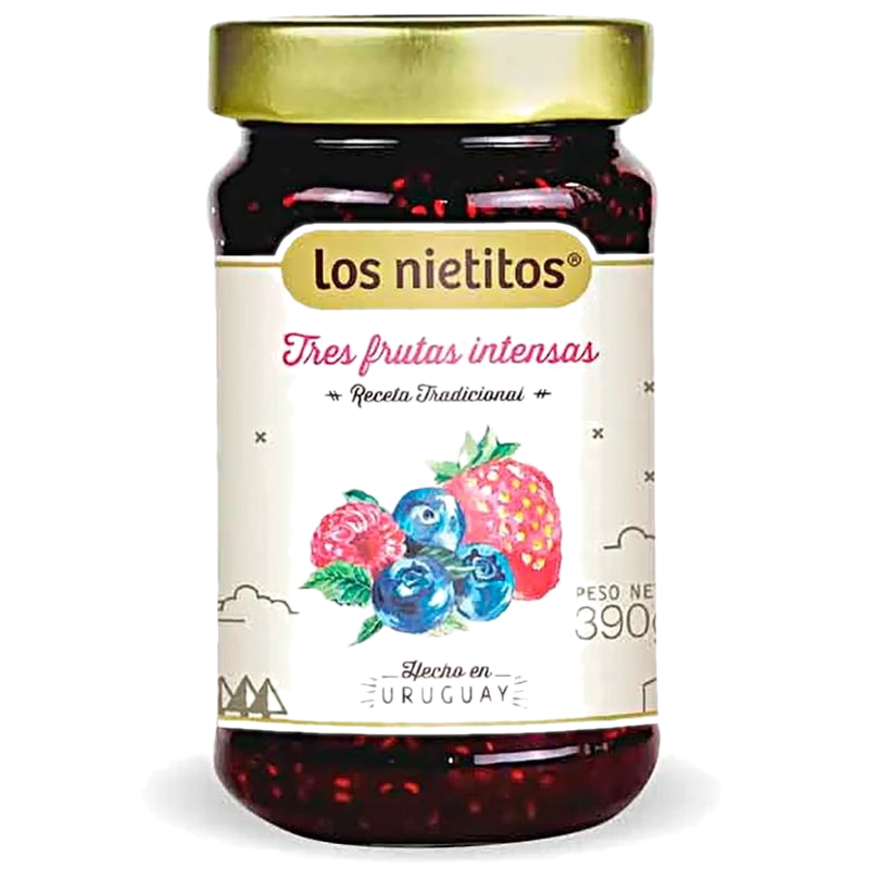 Mermelada Los Nietitos Tres Frutas Intensa 390 G