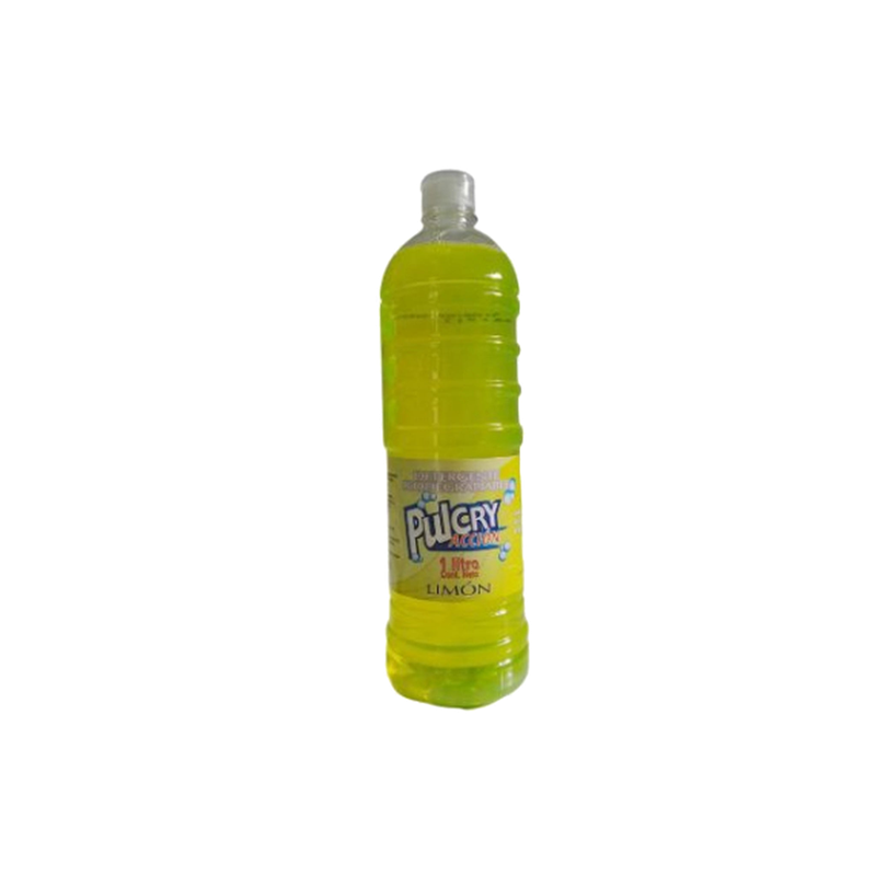 Detergente Pulcry Acción Limón 1 L