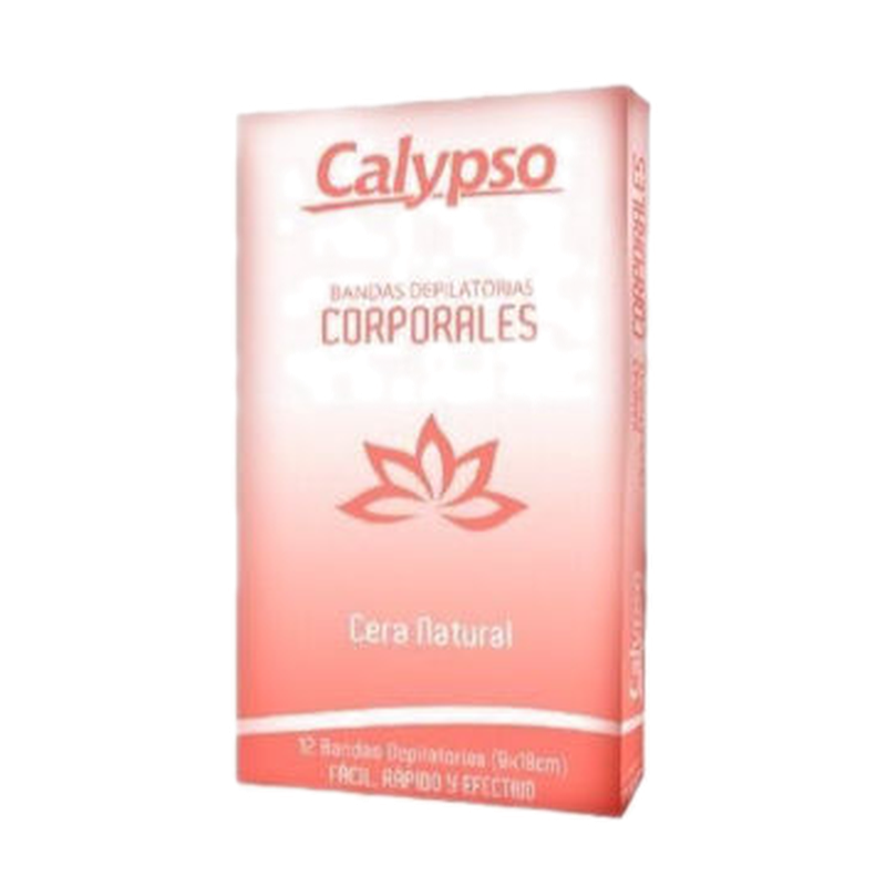Calypso Bandas Depilat Corporales Natural 12 Unidades