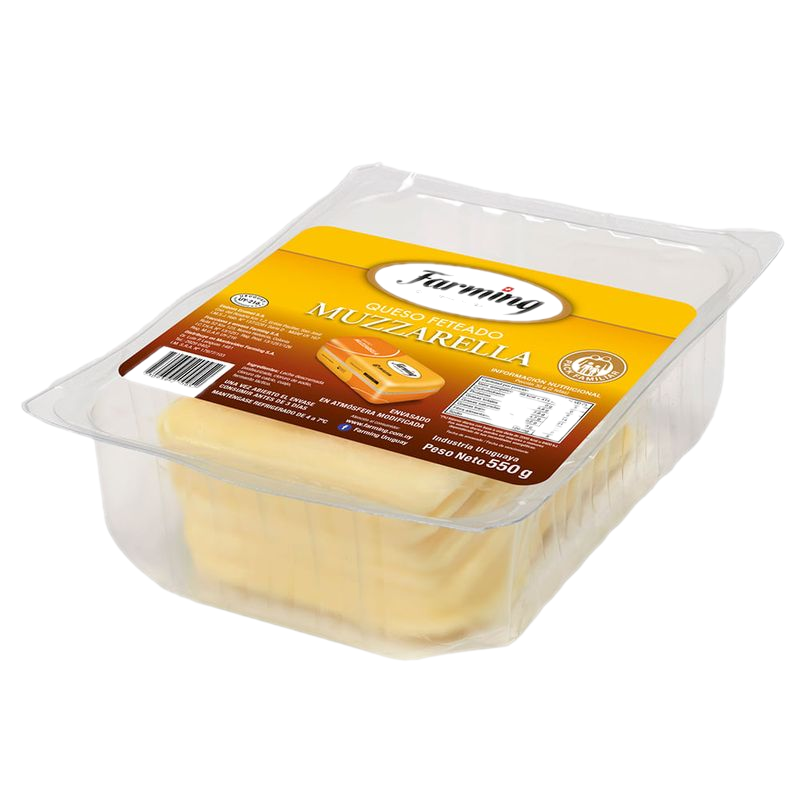 Queso Muzzarella Fetas Farming 550 G