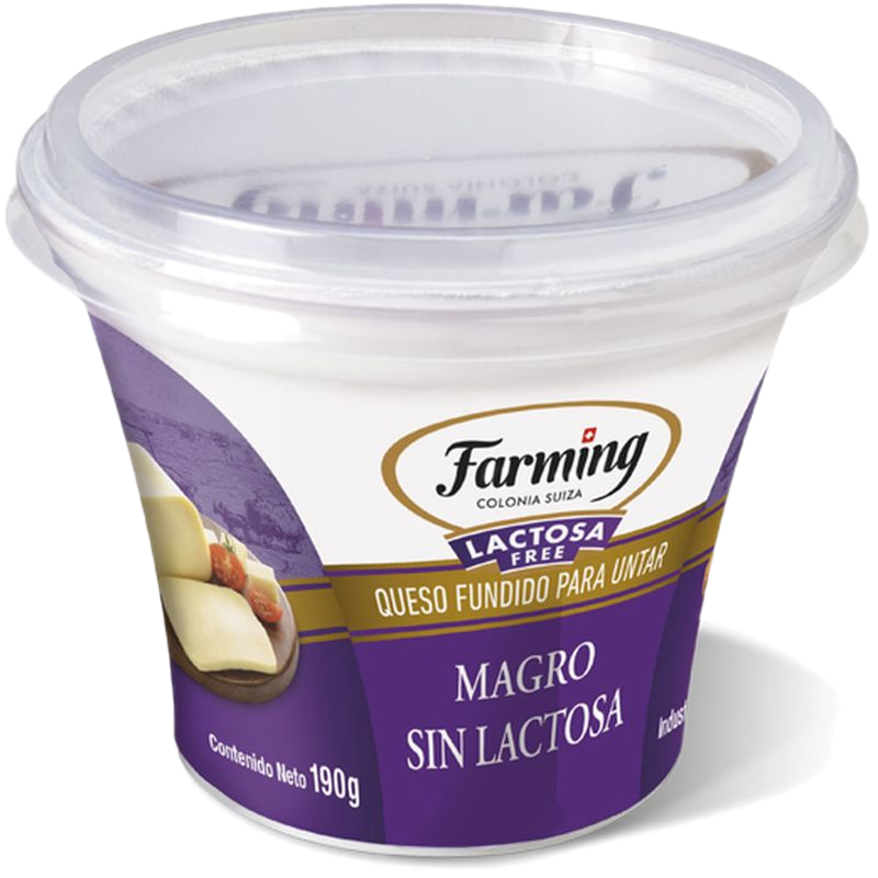 Queso Untable Magro Farming Deslactosado 190 G