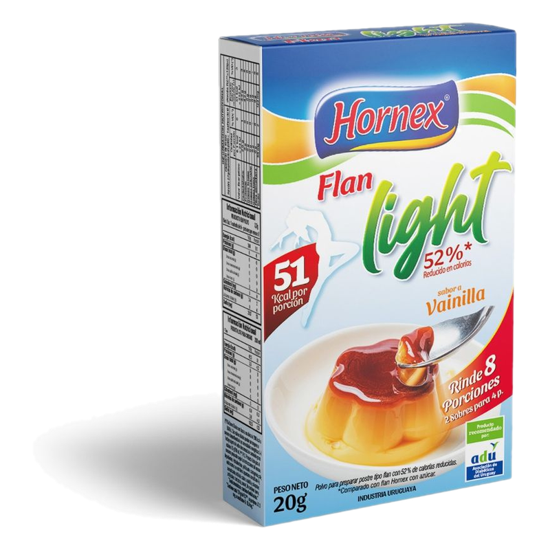 Flan Hornex Light Sabor Vainilla 20 G