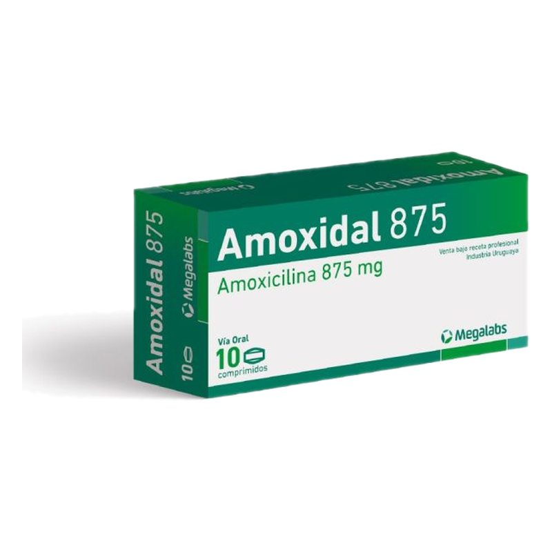 Amoxidal 875 Mg X 10 Comprimidos