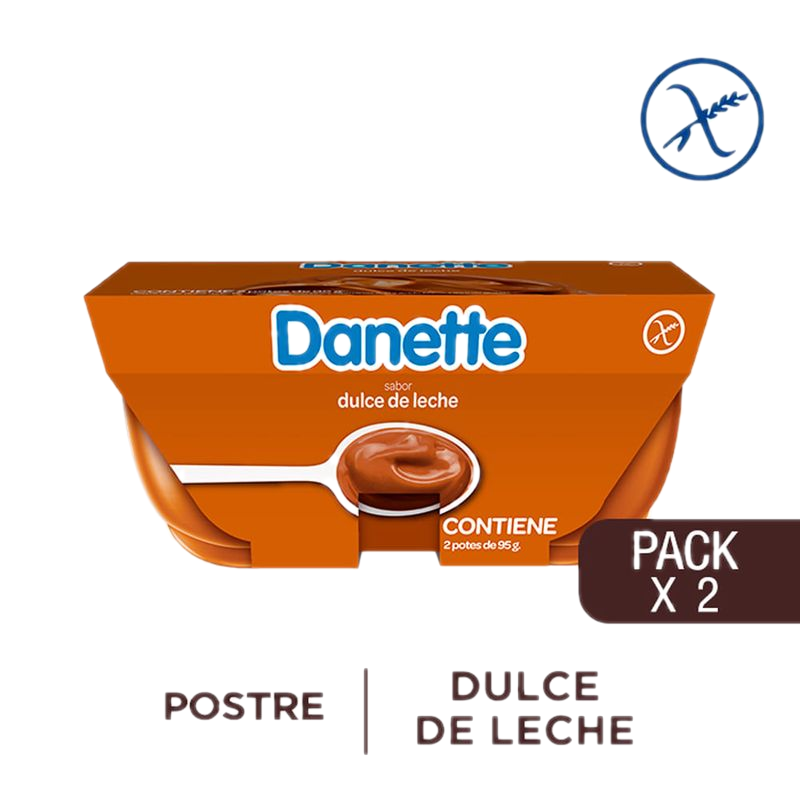 Postre Danette Crema De Dulce De Leche 190 G