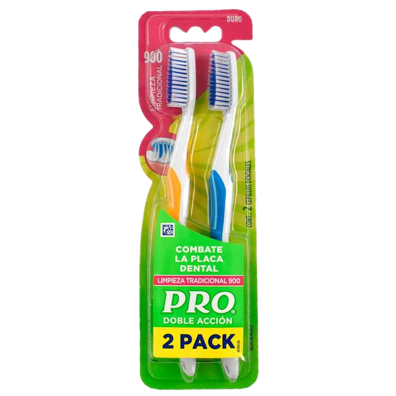 Pack 2 Unidades Cepillo Dental Pro Doble Tradicional 900