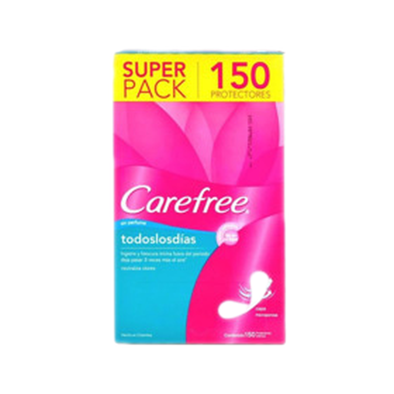 Carefree Todos Los Dias Sin Perfume [150 Unidades]