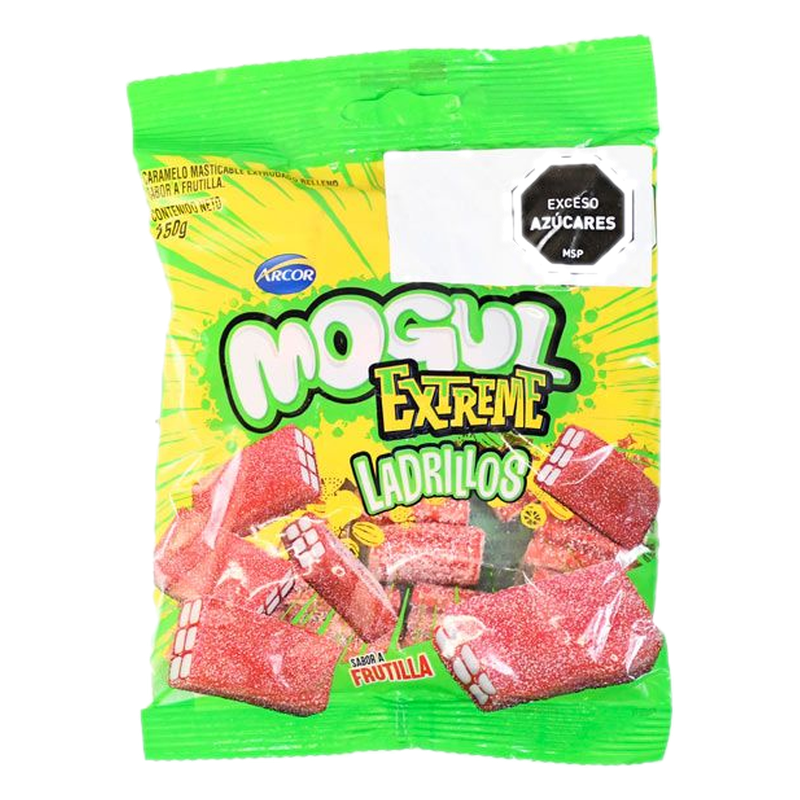 Gomitas De Ladrillos Mogul Extreme Sabor Frutilla 150 G