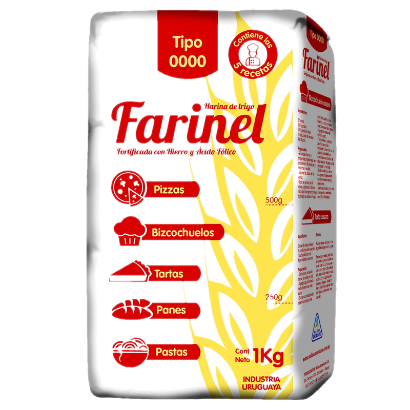 Harina Farinel 1 Kg, Tipo 0000