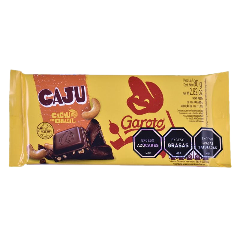 Chocolate Garoto Castañas 80 G