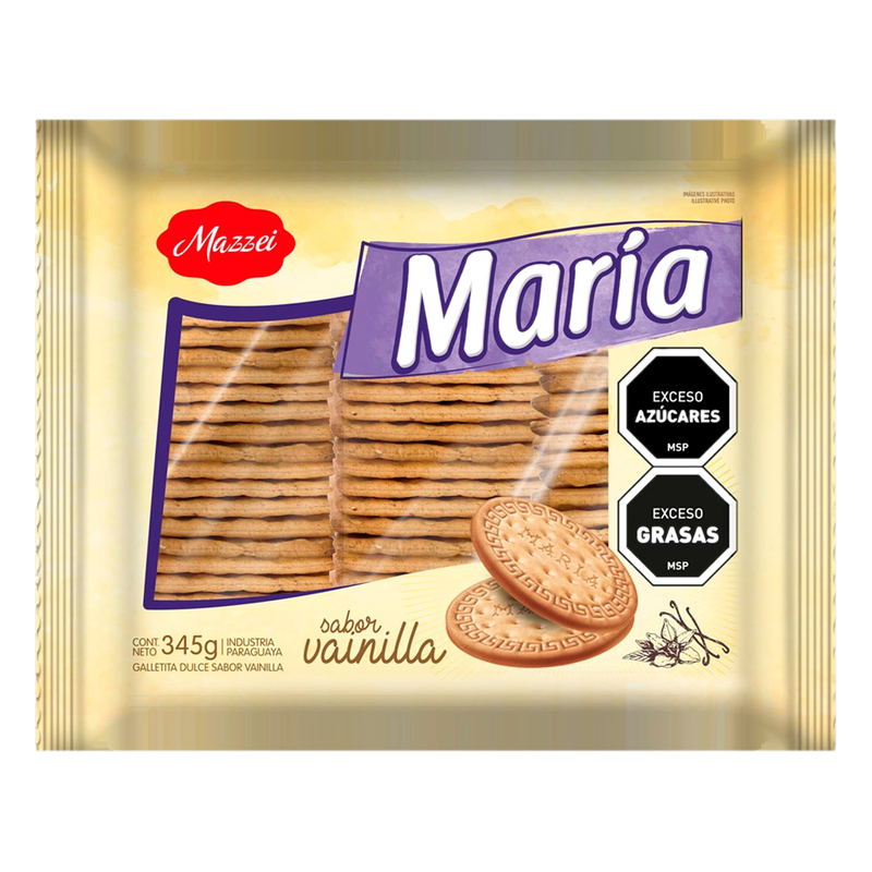 Galletas María Mazzei Tripack 345 G