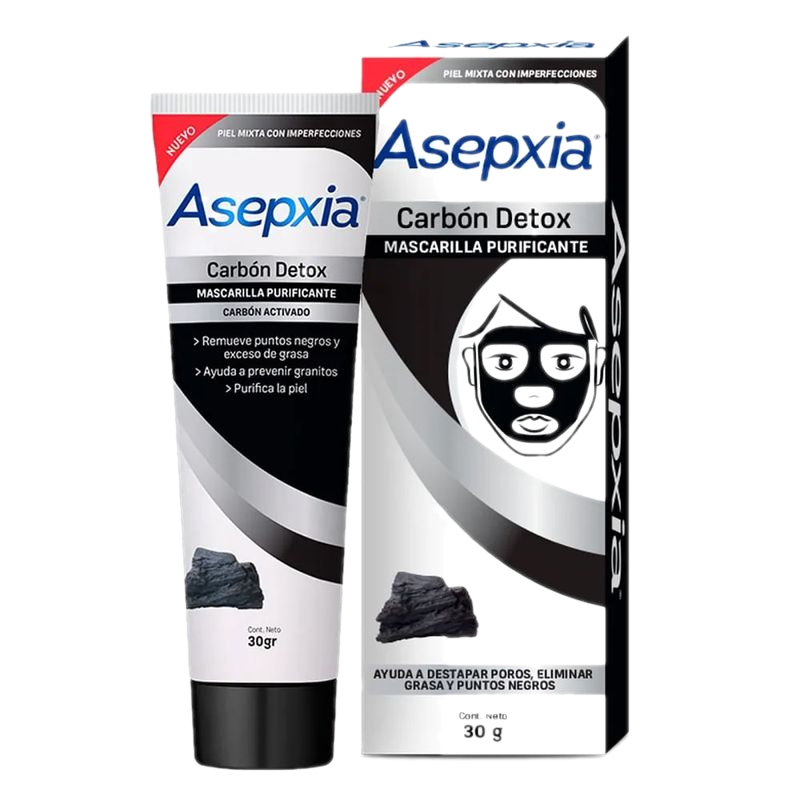Mascarilla Asepxia Peel Off Carbón 30 G