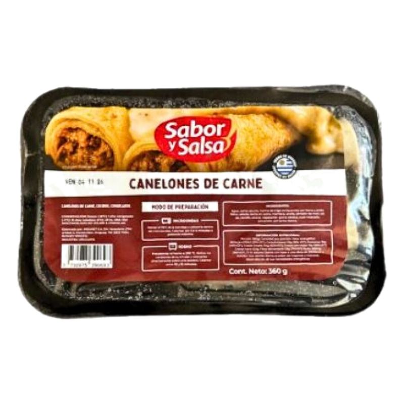 Canelones Sabor Y Salsa Carne 360 G