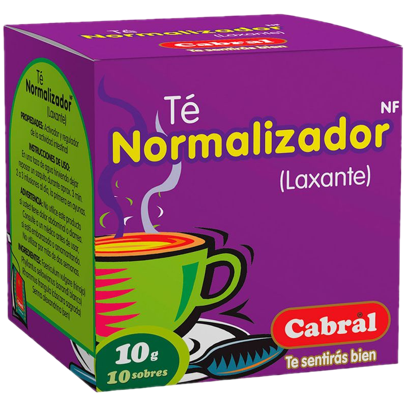 Té Cabral Laxante Normalizador 10 Unidades