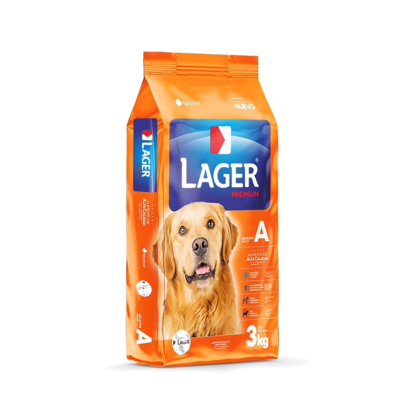 Alimento Lager Perro Adulto Premium 3 Kg