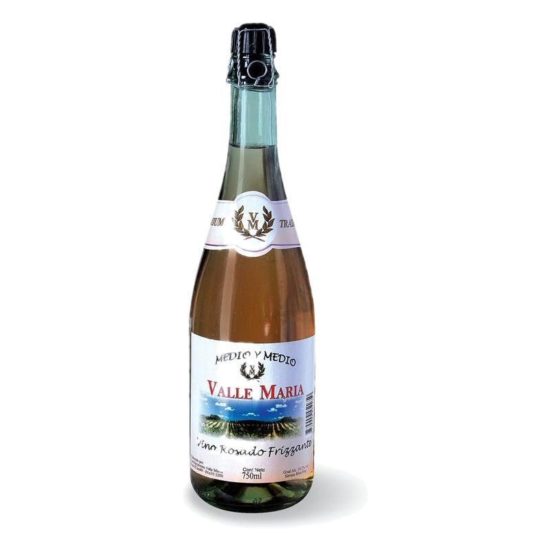 Vino Medio Y Medio Valle Maria Rosado 750 Ml