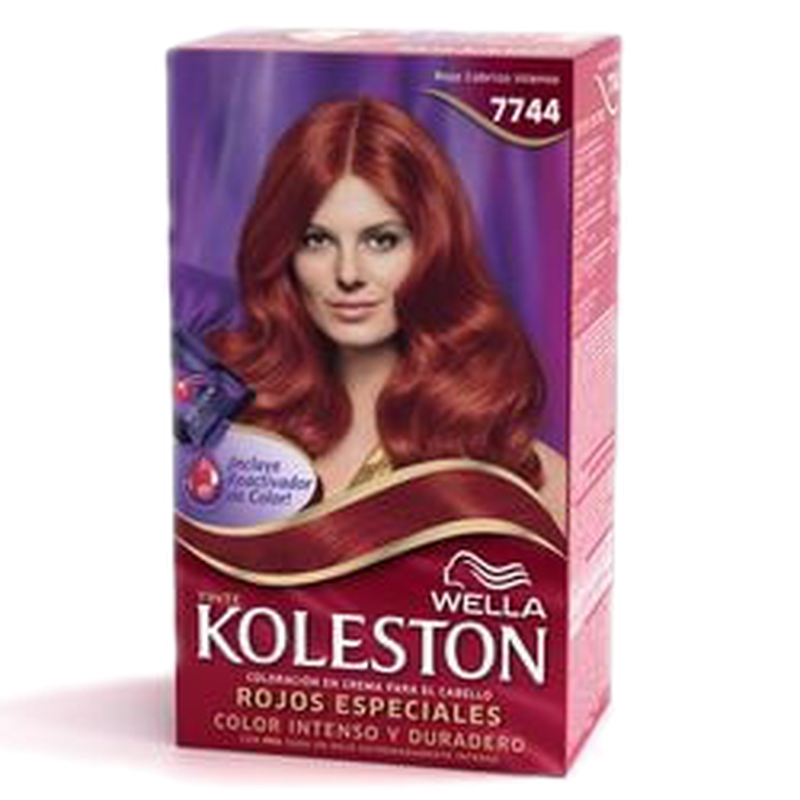 Coloracion Koleston Kit 7744 Rojo Ardiente