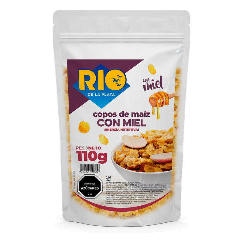Copos De Maíz Con Miel Río De La Plata 110 G