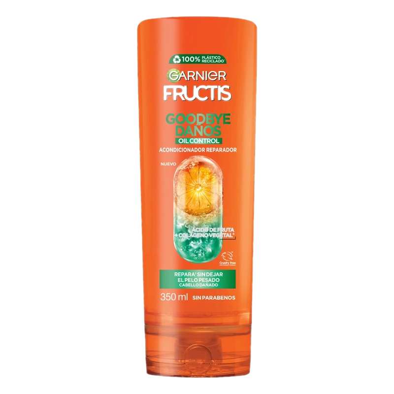 Acondicionador Garnier Fructis Goodbye Daños Oil Control Reparador 350 Ml