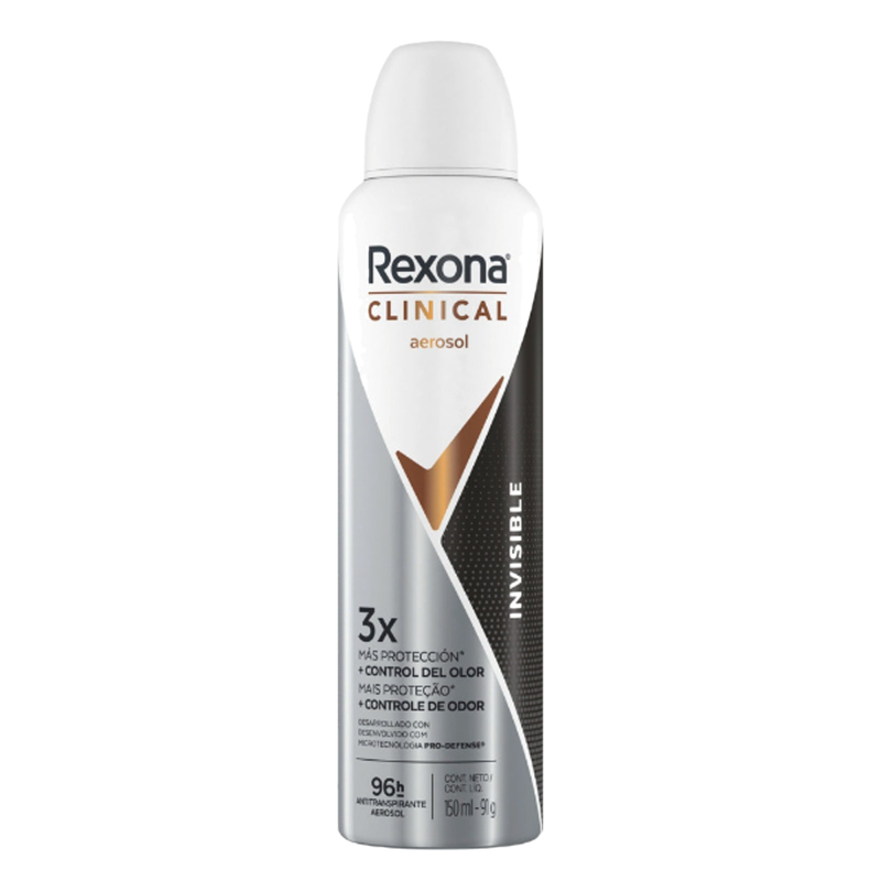 Desodorante Antitranspirante Mujer Rexona Aerosol Invisible 150 Ml