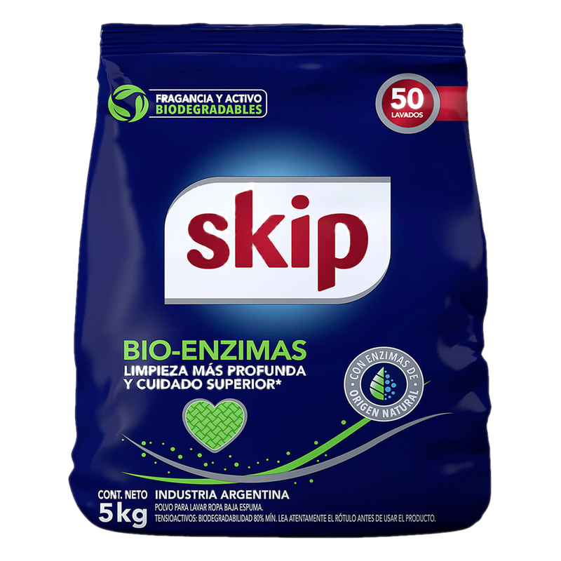 Jabón En Polvo Skip Enzimas 5 Kg