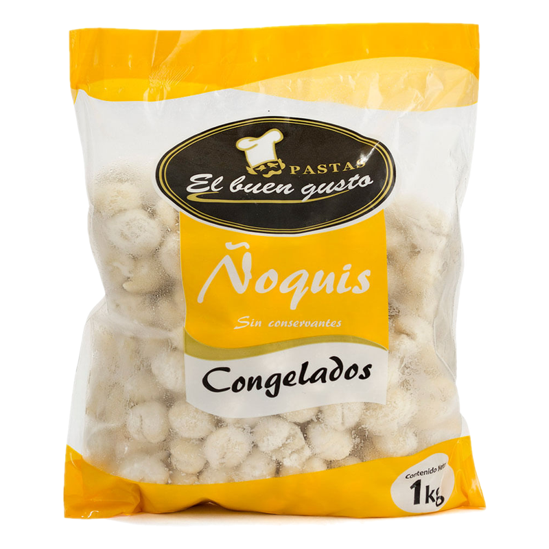 Ñoquis Congelados De Papa Sin Conservantes El Buen Gusto 1 Kg