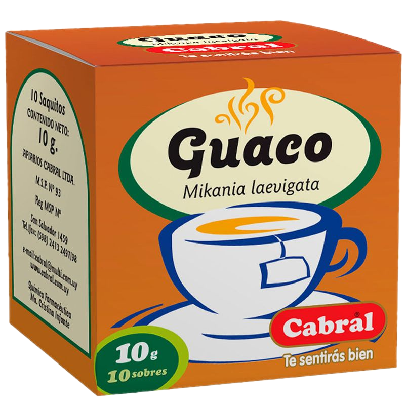 Té Cabral Guaco 10 Unidades