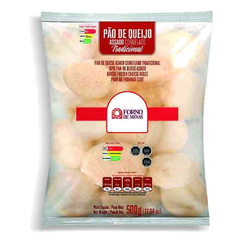 Pan De Queso Asado Congelado Forno De Minas 500 G