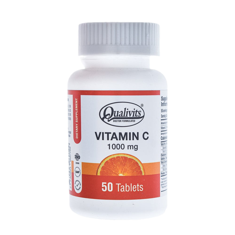 Vitamina C Qualivits 1000 Mg 50 Tabletas