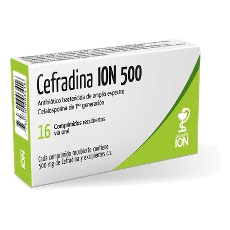 Cefradina Ion 500 Mg [16 Comp.]