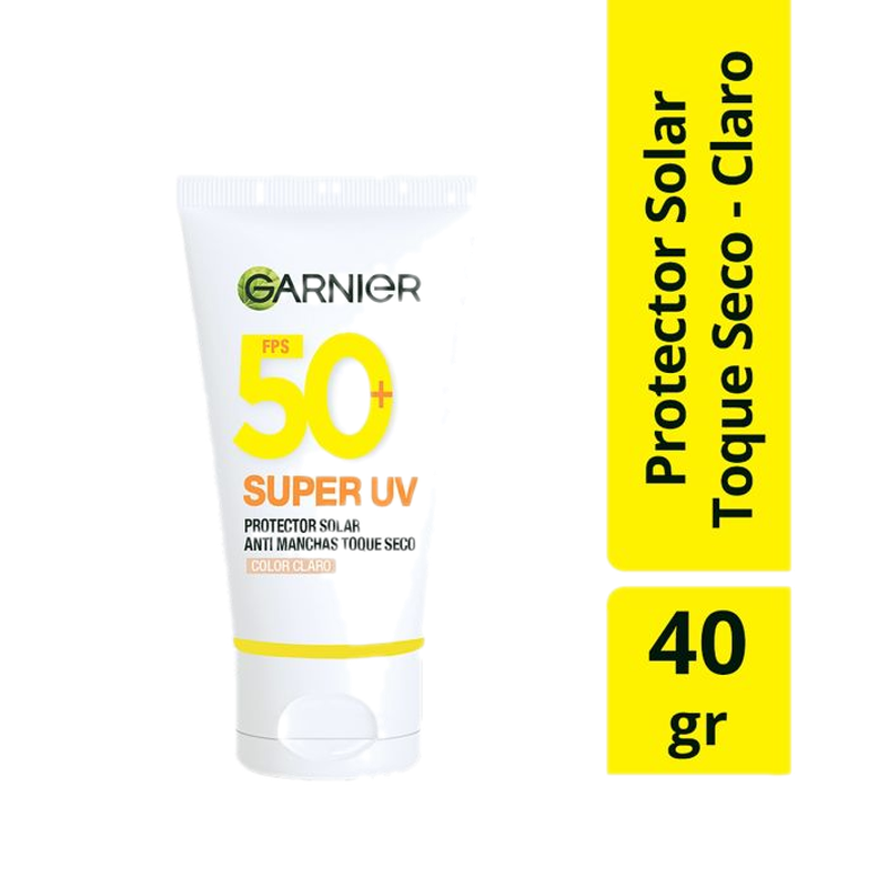 Protector Solar Facial Garnier Super Uv Toque Seco Claro 40 G