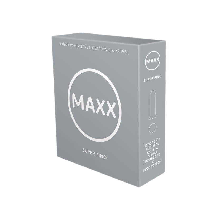 Preservativos Maxx Super Fino 3 Unidades