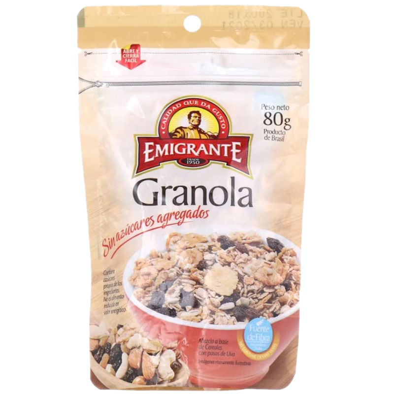 Granola Emigrante Sin Azúcar 80 G