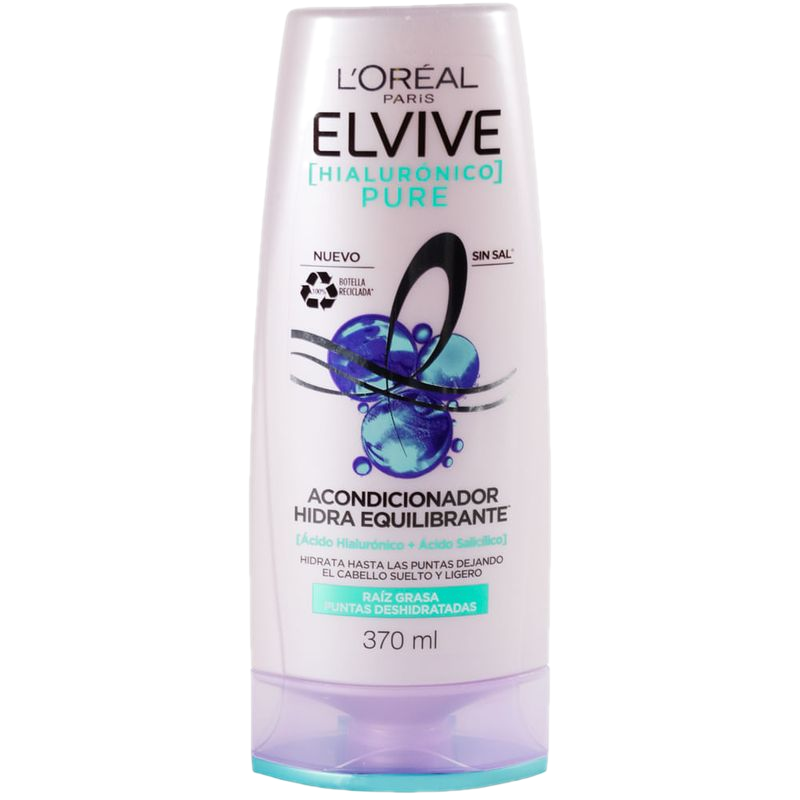 Acondicionador Elvive Hialurónico Pure 370 Ml