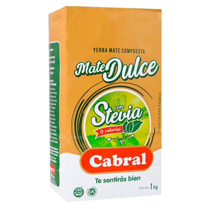 Yerba Cabral Dulce Con Stevia 1 Kg