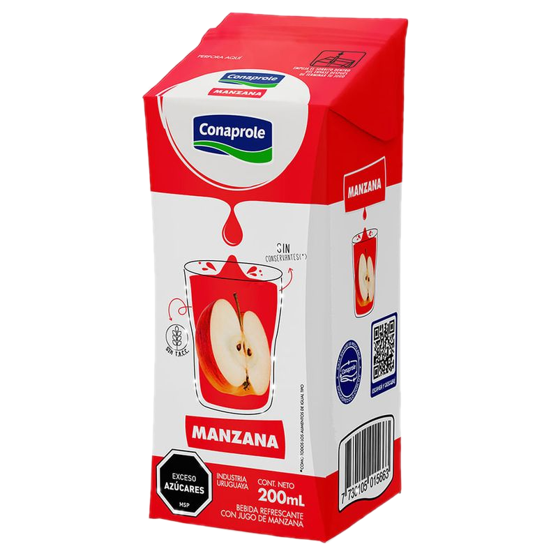 Jugo Conaprole Sabor Manzana 200 Ml