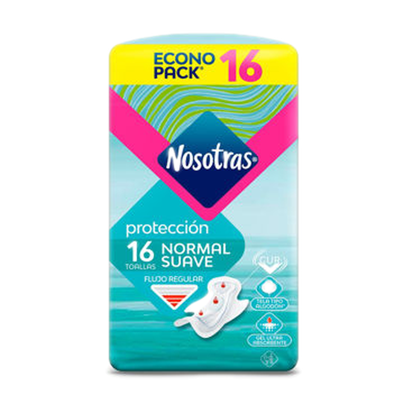 Nosotras Toallas Normal 16 Unidades 110167