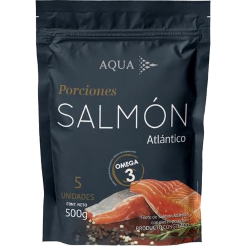 Filete De Salmón Congelado Aqua 5 Trozos 500 G