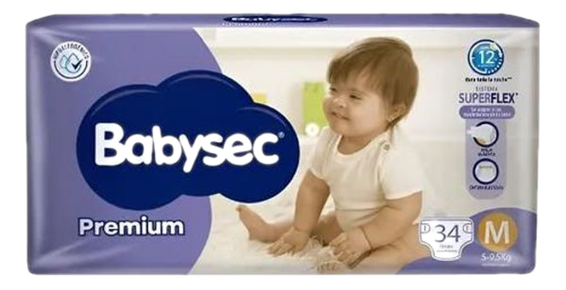Babysec Premium M 34 Unidades