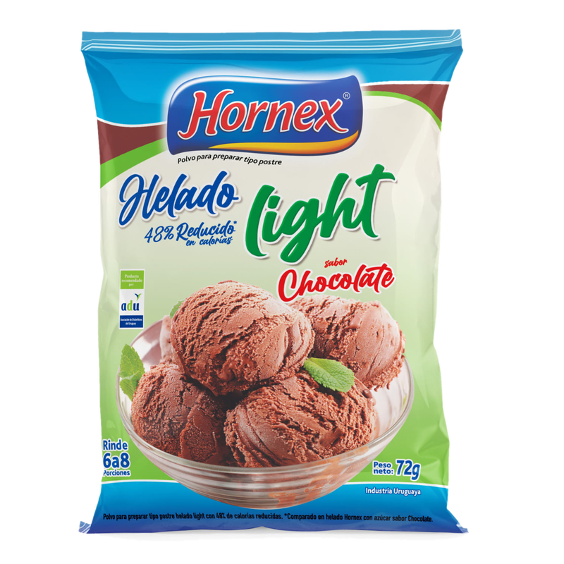 Helado Hornex Chocolate Ligth 72 G