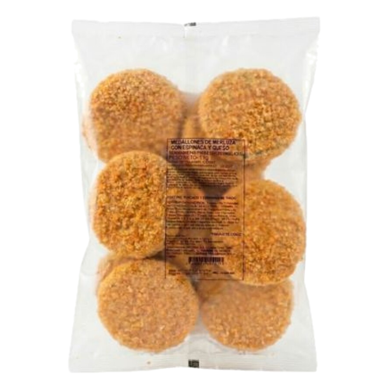 Medallones De Merluza Con Espinaca Y Queso Solimeno 1 Kg